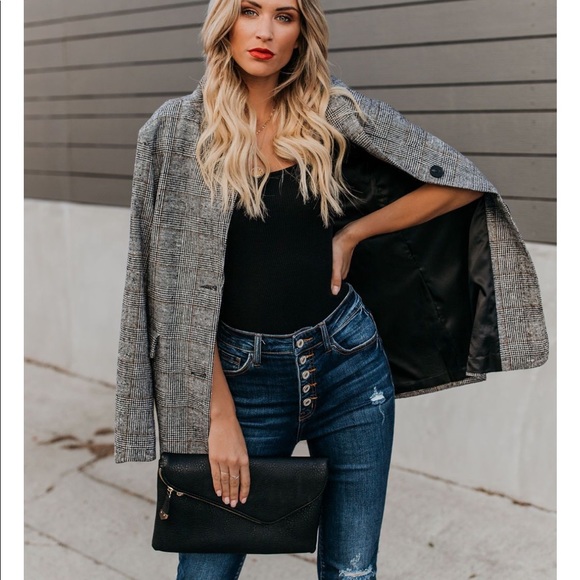 🖤HP🖤 x2 FRANKLYN Plaid Blazer - Picture 5 of 8